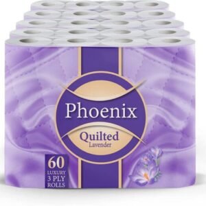 60 Roll Bulk Buy – Quilted 3 Ply LavenderFragranced Toilet Rolls